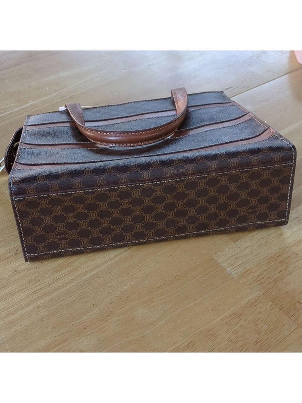 Vintage Celine Macadam Authentic Brown Classic Tote - Picture 13 of 14